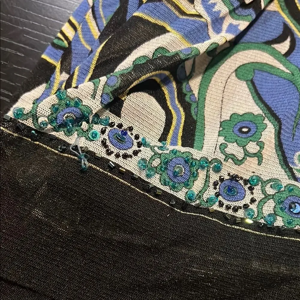 Mix It Black and Blue Maxi Dress